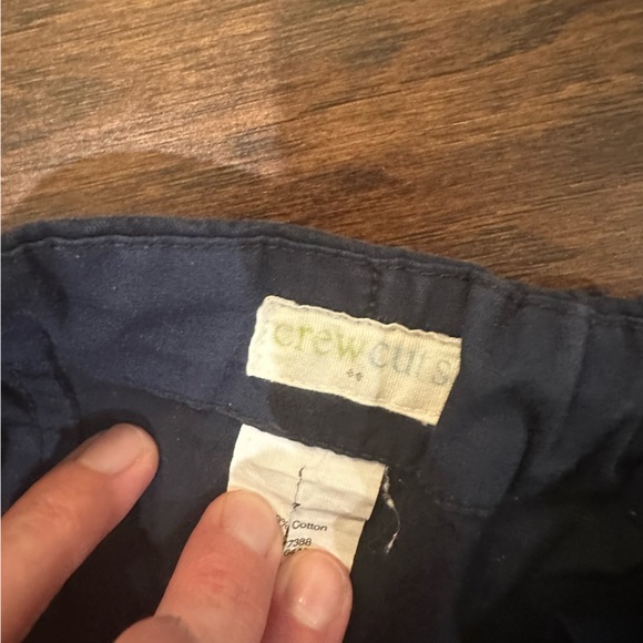 Girls Navy Crewcuts factory chino shorts 7 - Picture 5 of 6